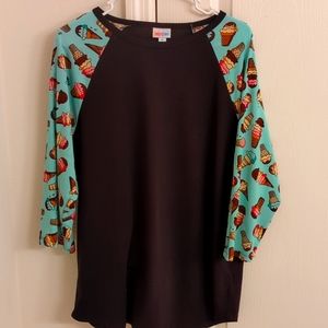 Lularoe ice cream cone randy shirt xl